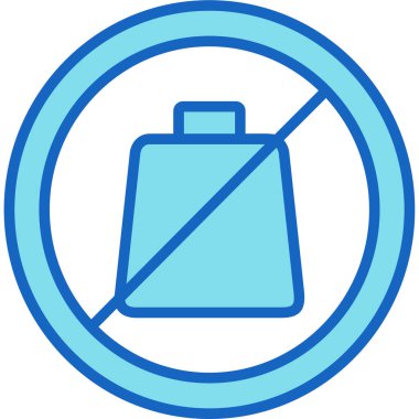 Beyaz arkaplanda izole edilmiş torba simgesi ve vektör illüstrasyonu