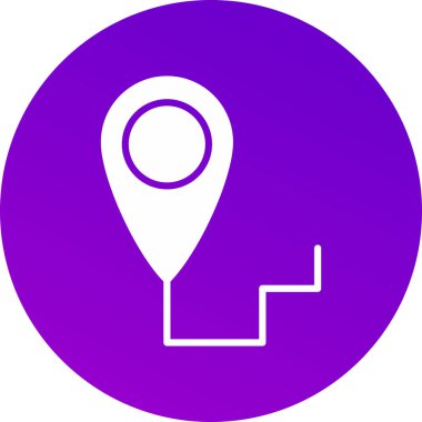 harita pin ikonu vektör illüstrasyonu