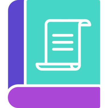 Kitap. Web simgesi basit illüstrasyon