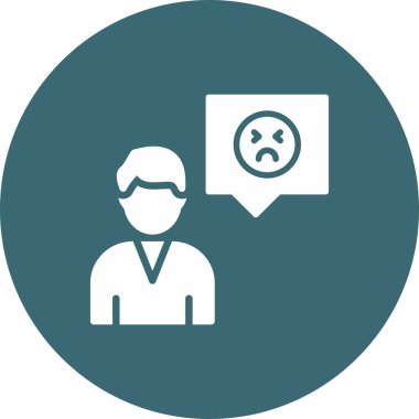 Müşteri simgesi vektörü beyaz arkaplanda izole edildi