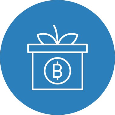 bitcoin. Web simgesi basit illüstrasyon