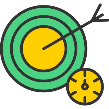 Saat. Web simgesi basit illüstrasyon