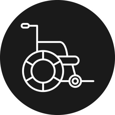 Tekerlekli sandalye ikonu çizimi, tekerlekli sandalye işareti