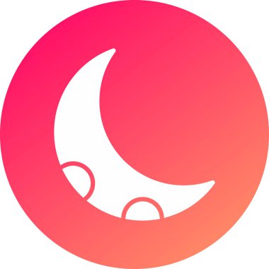 Ay simgesinin vektör illüstrasyonu