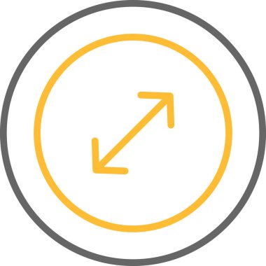 Ok yuvarlak pul simgesi. bu düz vektör ph sembolü beyaz arkaplanda gri renkle çizilir