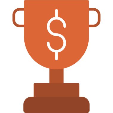 Kupa bardak düz vektör simgesi