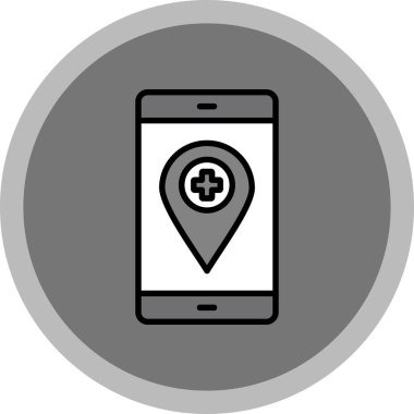 Moda biçimi izole edilmiş arkaplanda harita pin simgesi