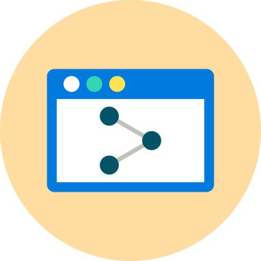 ağ paylaşım simgesi çizimi