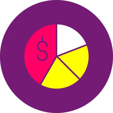 Dolar işareti vektör simgesi