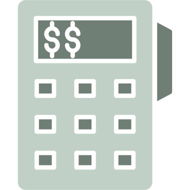 iş hesap makinesi finans simgesi