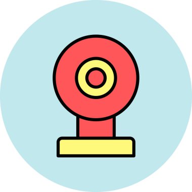 Tek bir izole simgenin vektör illüstrasyonu