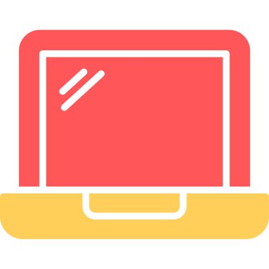 bilgisayar ekranı simgesi, vektör illüstrasyonu