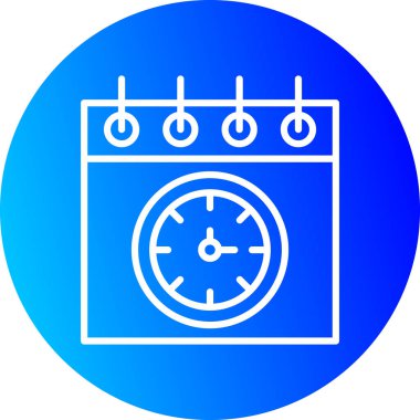 Bir saatin vektör illüstrasyonu