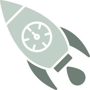 roket başlatma simgesi