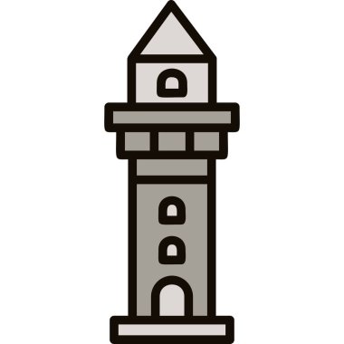 Cami binası ikonu. vektör illüstrasyonu