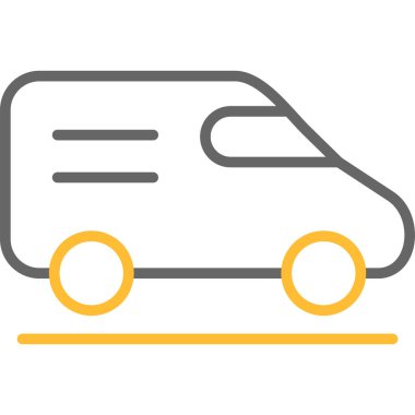 bus simgesi vektör illüstrasyonu