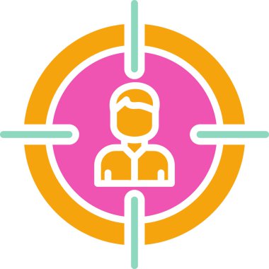 İnsan simgesinin vektör illüstrasyonu