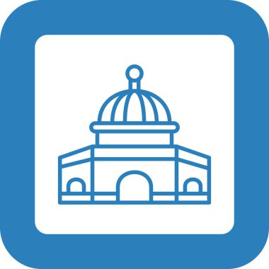 Cami simgesi vektör illüstrasyonu