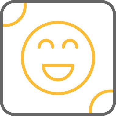 Anahat biçiminde mutlu simge simgesi