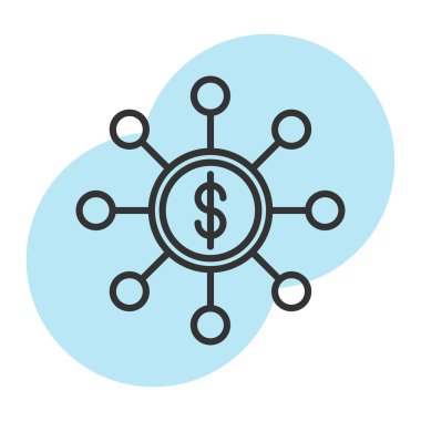 şebeke. Web simgesi basit illüstrasyon