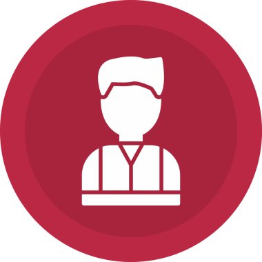 Vektör çizimi, gözlüklü adam.