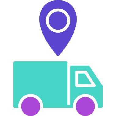 konum. Web simgesi basit illüstrasyon