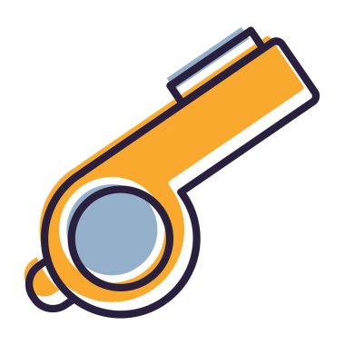 Renkli vektör simge ıslık