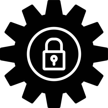 Kilit simgesi. vektör illüstrasyonu