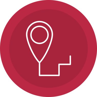 konum pin simgesi, vektör illüstrasyonu