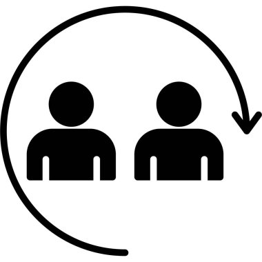 iş insanları vektör çizgisi simgesi