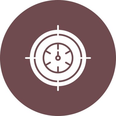 Bir pusula simgesinin vektör illüstrasyonu