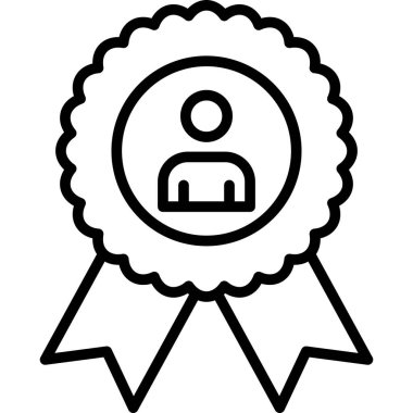 Rozet simge vektör çizim