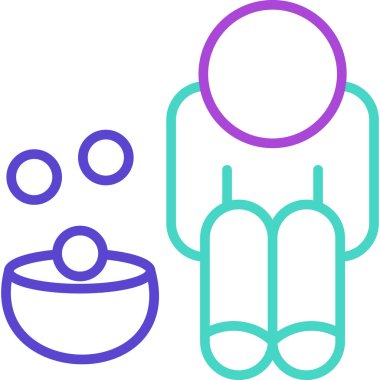 Yemek ikonu. vektör illüstrasyonu