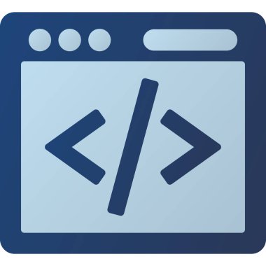 Web geliştirme simgesi vektör illüstrasyonu