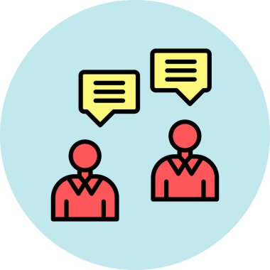 Bir grup insanın vektör çizimi