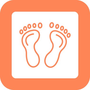 ayak ikonu vektör illüstrasyonu