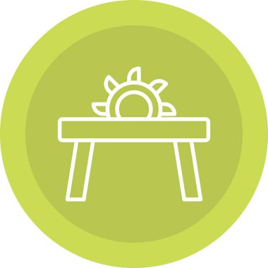 Yemek. Web simgesi basit illüstrasyon