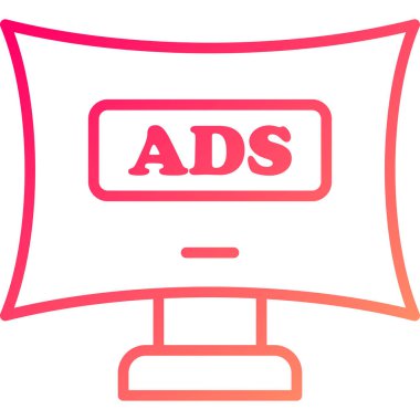 ad web yapıştırması simgesi basit vektör