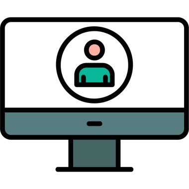 bilgisayar simgesi, vektör illüstrasyonu