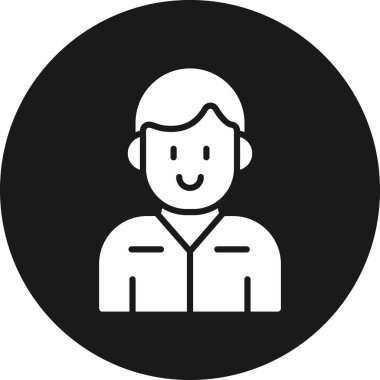 Siyah şapkalı bir adamın vektör çizimi