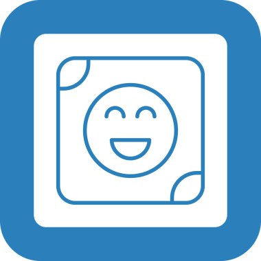 Gülümse ikon vektör illüstrasyonu