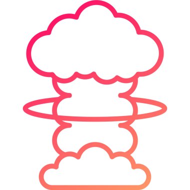 Bulut simgesi vektör illüstrasyonu