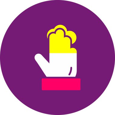 Eldiven simgesi vektör illüstrasyonu