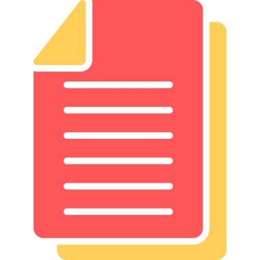 kağıt simgesi vektör illüstrasyonu