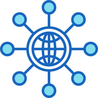 ağ bağlantısı genel simgesi ana hat biçiminde