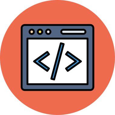 Kodlama ağ geliştirme simgesi