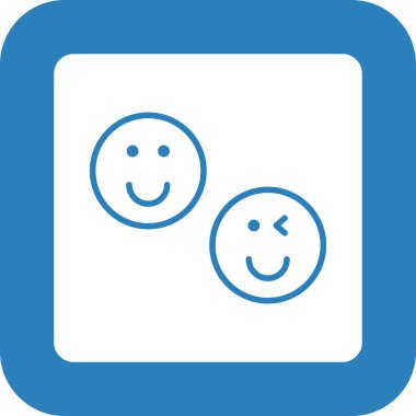 Gülümse ikon vektör illüstrasyonu