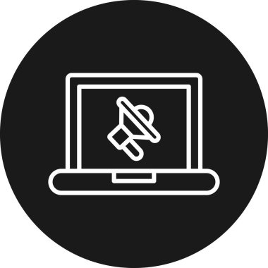 İmleç vektör ikonu dizaynlı laptop. grafik tasarımı için vektör illüstrasyonu.