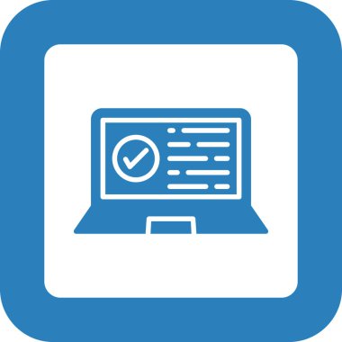 Tamam. Web simgesi basit illüstrasyon