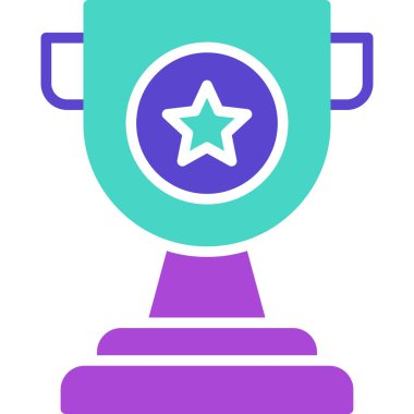 Kupa. Web simgesi basit illüstrasyon